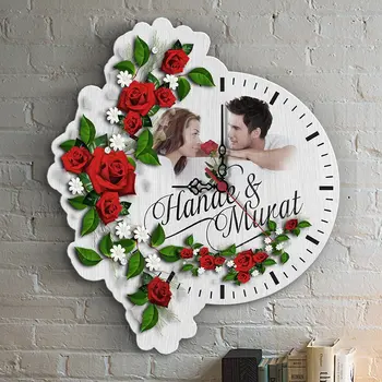 

Personalized Different Design Custom Cut Wood Wall Clock-1