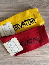 Calcetines de algodón puro hasta la rodilla para niños y niñas, Bonitos colores y letras, informales, deportivos, 1-9T