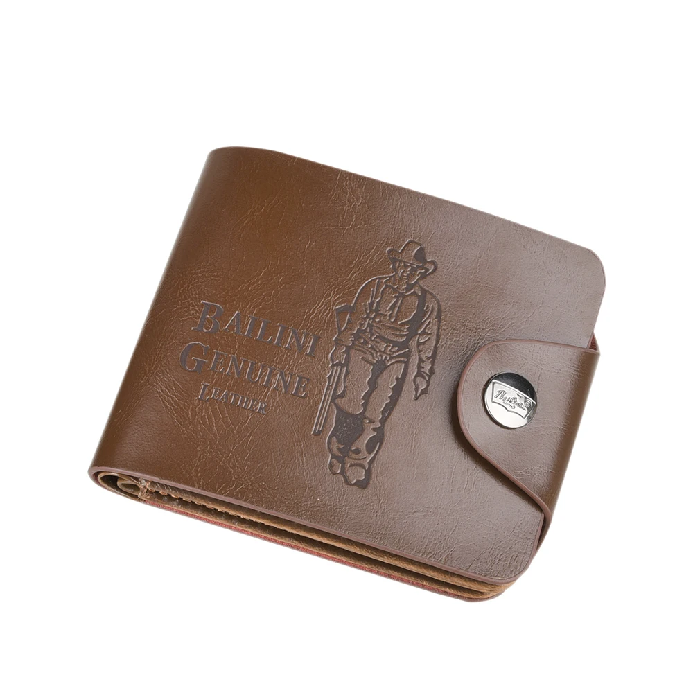 Mens Classic Wallet Leather PU Bifold Short Wallets Vintage Male Purse Multifunctional CreditID Cards Wallet
