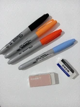 1 Uds Sharpie 31993 respetuoso del medio ambiente punta fina 1MM permanente rotulador de arte libre de polvo marcador 21 colores opcionales