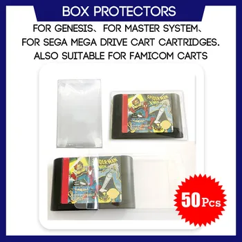 

Box Protector For Genesis For Master System For Sega Mega Drive For Famicom Game Cart Cartridges Plastic Case 50 Pcs
