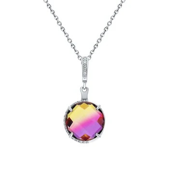 

Silver Pendant with ametrine and cubic zirconia sunlight sample 925