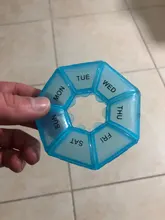 Medicine-Box Storage-Cases Pills-Organizer Jewelry Vitamin Food-Grade Round Plastic 7-Days