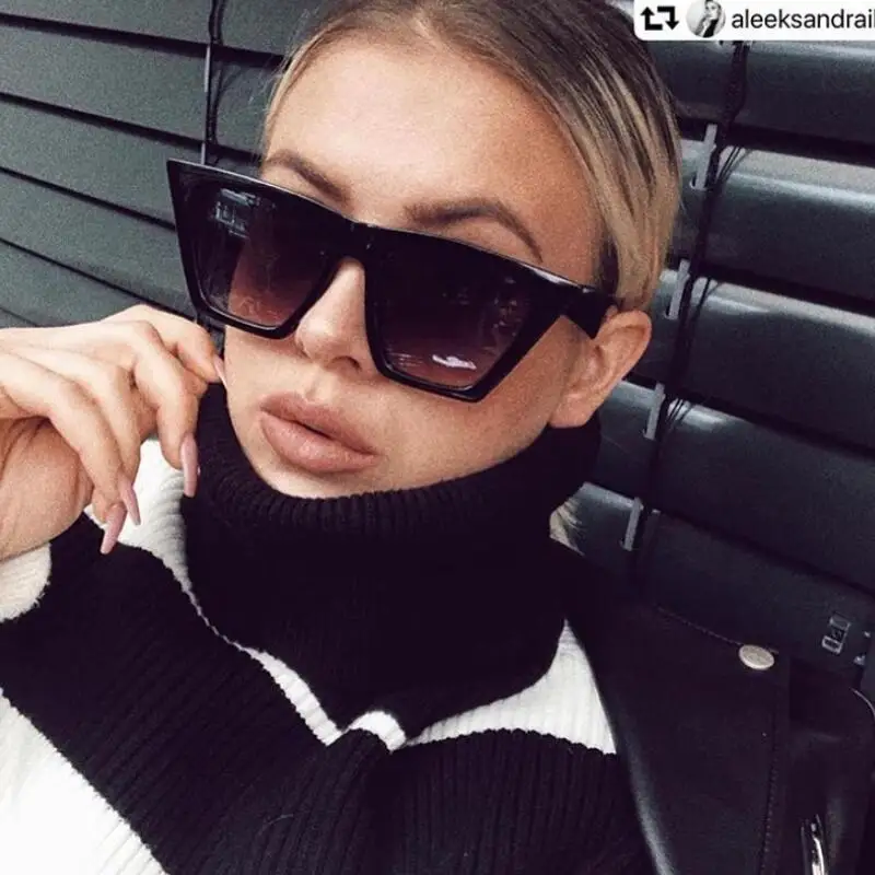 Новые брендовые дизайнерские солнцезащитные очки кошачий глаз с красной оправой