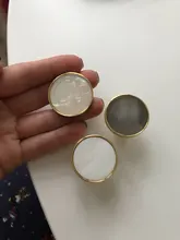 Furniture-Handles Door-Knobs Drawer Pulls Cupboard Shell-Resin Cabinet Kitchen Brass