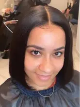 Siyo Bob corto pelucas recto brasileño pelucas de cabello humano 4x4 de cierre de encaje peluca negro mujer sacó Peluca de encaje 100% pelo Remy