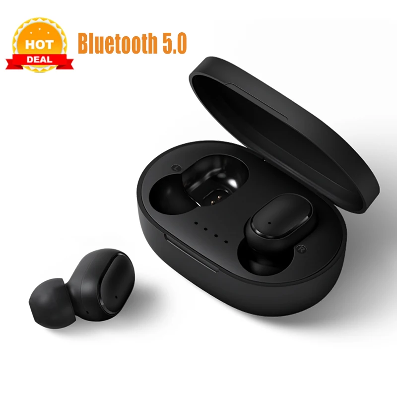

In-Ear True Wireless Stereo Earbuds PK Redmi Airdots Wireless Earphone Voice control Bluetooth 5.0 Bass Headsets Noise reduction
