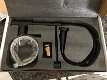 Mixer Tap Nozzle Deck-Mounted Stream-Sprayer Kitchen Faucet Cold-Taps Rotation Matte Black