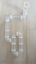 U-tubo de plástico de tipo línea tubos formación jugar externo conectado túneles de juguete animales pequeños para jaulas de hámster producto suministros