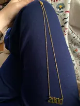 Cxwind Collar personalizado con número de año y fecha especial para mujeres, collar con colgante de año de nacimiento de 1989 a 2000, joyería de regalo