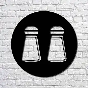 

Металлический декор стен Salt and Pepper 20x20 cm дизайн интерьера домашнего