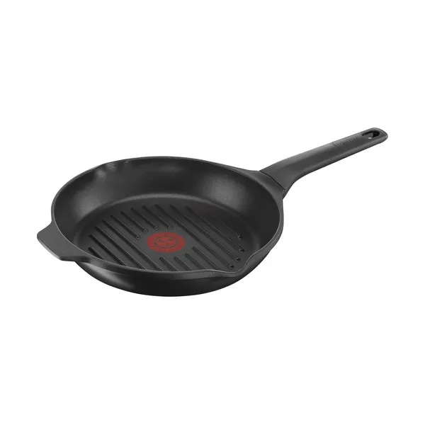 Grill pan with stripes Tefal AROMA Ø 26 cm Titanium excellence Black