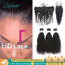 

Deep Wave Bundles with HD Lace Closure Brazilian Hair Weave Bundles With Closure Loose Deep Wave Bundles With HD Lace Frontal