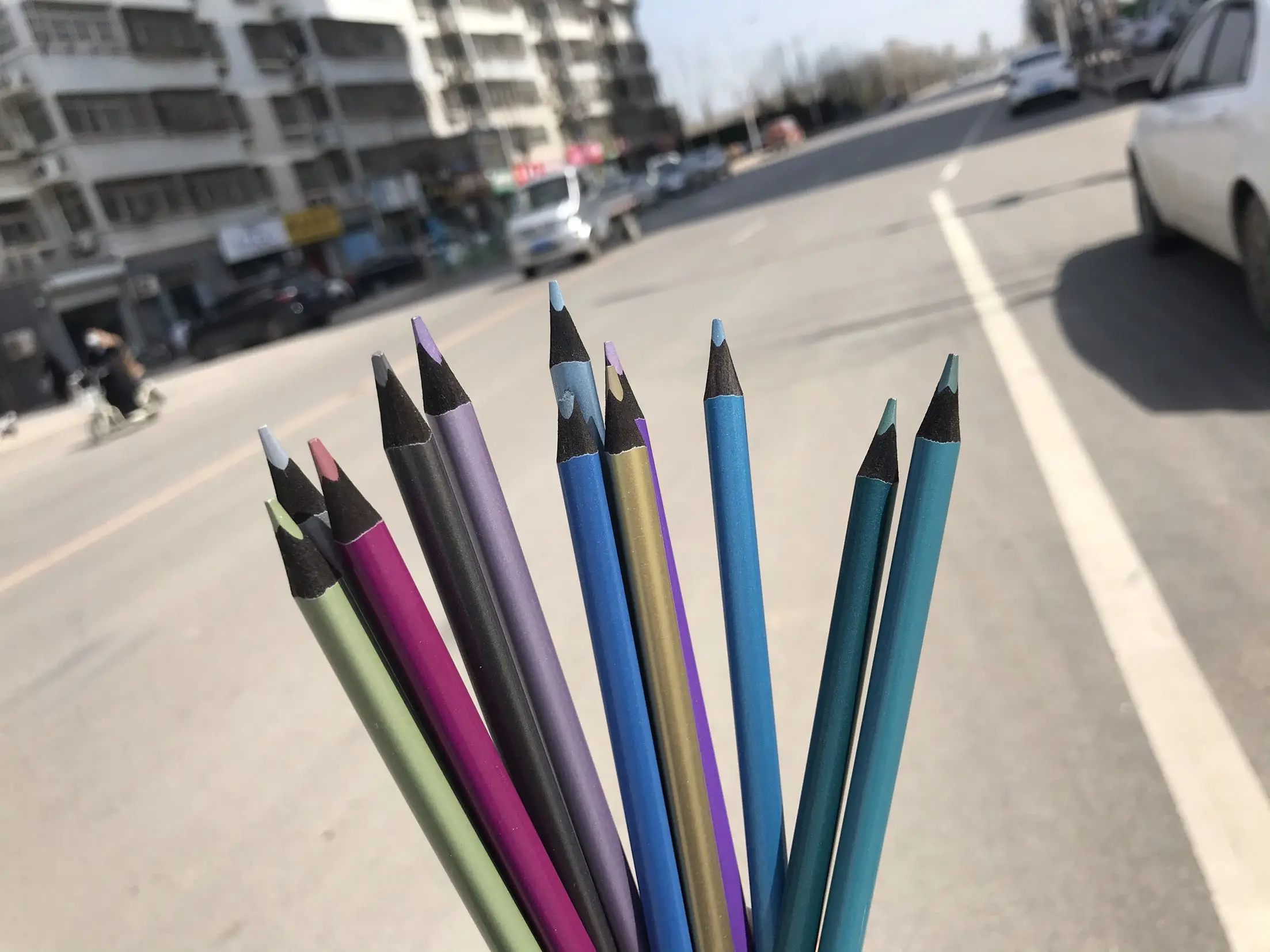 

Late smart 12 metal colored pencils for painting and coloring material escolar school supplies