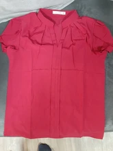 Tops y blusas para mujer, blusas de gasa de manga corta, blancas, de talla grande XXL