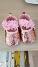 Ma & Baby-zapatos de princesa para bebés recién nacidos de 0 a 18 meses, con lentejuelas y lazo, para primeros pasos y diadema