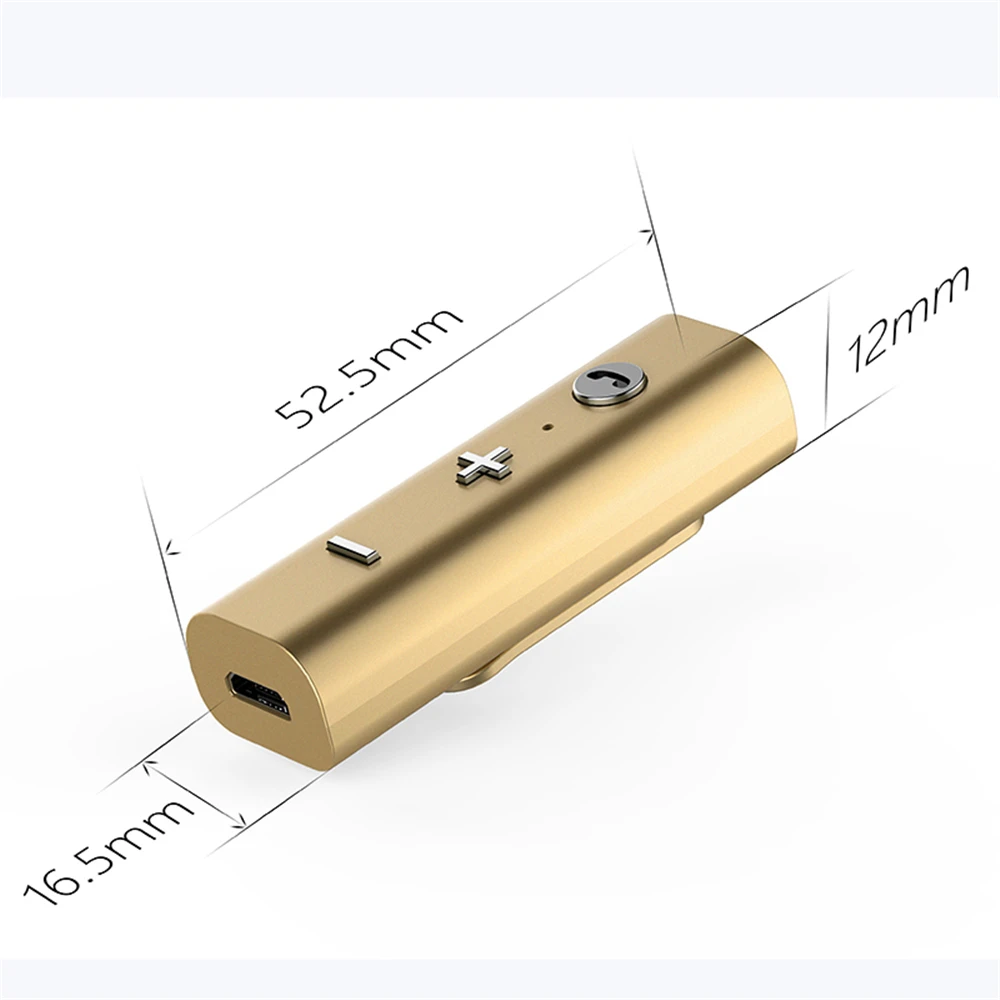 Характеристики продукта: Модель: BT 001 видение: bluetooth 4,2+ EDR Размер продукта: 52,2*16,5*12 мм чип: WT2005 частота: 2,4 ГГц Номинальное напряжение