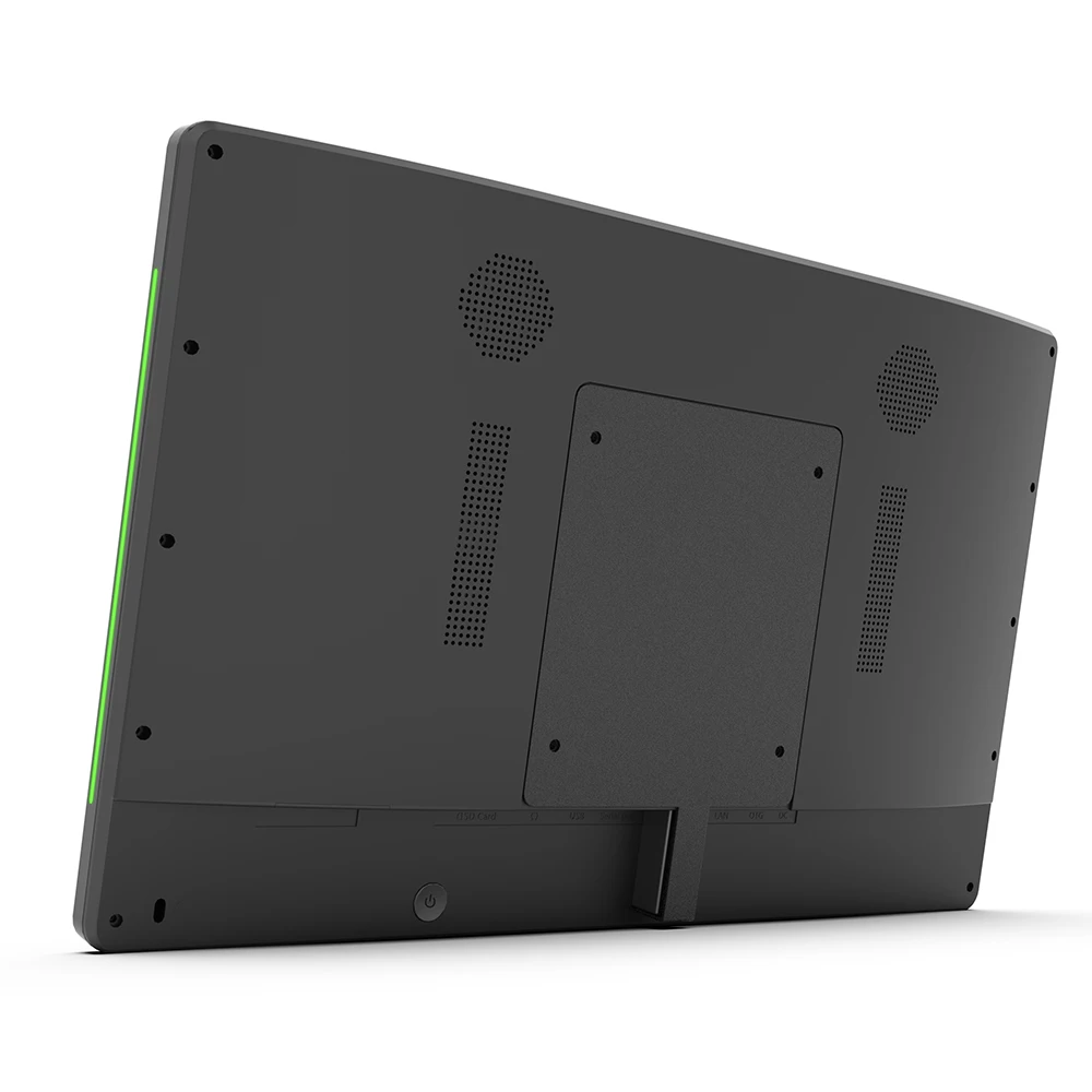 Tablet PC de parede com Android com POE, indicador LED multicolorido, suporte personalizado VESA, branco e preto, 10 polegadas, 75*75mm