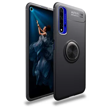 

Stand case Silicone with Ring for Huawei Nova 5T Black