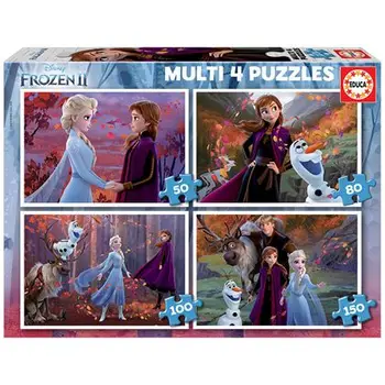 

Puzzle multi 4 frozen 2 50 + 80 + 100 + 150