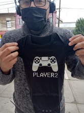 Camiseta de manga corta con apariencia de padre e hijo, 1 unidad, 1 jugador, 1 jugador, 2 divertidas, para papá, bebé, body, ropa a juego familiar