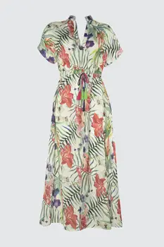 

Trendyol Flower Pattern Pocket Detail Dress TBESS20EL2025