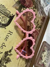 Gafas de sol de diseño de amor para niños y niñas, lentes de sol de color sólido, 6 colores, para playa, chico