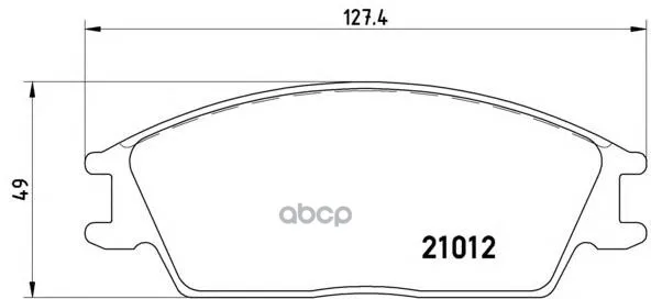 P30001_=224 22 [581011ca10]!Колодки Дисковые П Hyundai Accent/Getz All 00 Brembo P30001 Brembo арт. P30001
