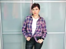 KarSaNy Boyfriend Oversized Shirt Plaid For Women Blouses And Tops Spring Loose Plaid