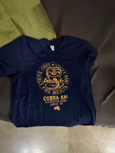 Mens T-Shirt Clothing Crew Cobra Kai Vintage Karate Kid Plus-Size Cotton Short-Sleeve