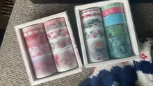 10 unids/set negro frustrado cinta de Washi japonés papel DIY planificador cinta de enmascarar cintas adhesivas pegatinas decorativas y cintas