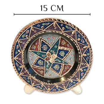 

Wall Decor Frame Plate Handcrafted Gift Handmade Gift Copper Ottoman Style Traditional Copper Plate Frame