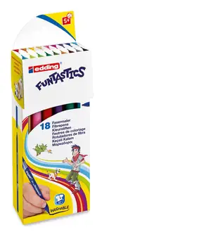 

Set of markers funtastics 1mm, 18 colors in a set, cardboard core
