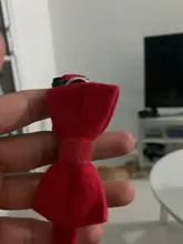 Collar de gato de Color liso con lazo de terciopelo para cachorro, Chihuahua, hebilla de seguridad ajustable con campana, pajarita para gatos, accesorios para mascotas