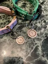 Etiquetas de identificación de mascotas grabadas, identificación de mascotas personalizada, nombre, número, dirección para perro, gato, cachorro, Collar, etiqueta colgante, accesorios para mascotas