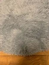 Round Rug Carpets Living-Room-Decor Modern-Mats Bedroom Faux-Fur Fluffy Shaggy-Area Long
