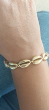 Todorova-pulsera de conchas de oro para mujer, pulseras Bohemias de conchas naturales de playa, joyería pulseras de mujer