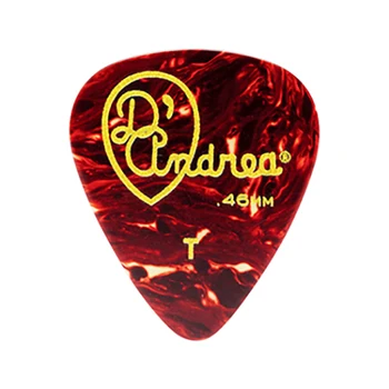 

TPG351-046TH Shell Celluloid Guitar Picks, 12 PCs celluloid 0,46mm, D'Andrea