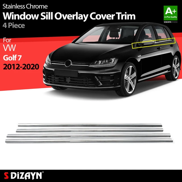 S Dizayn For Volkswagen Golf 7 Chrome Window Sill Overlay Cover Trim  Stainless Steel 4 Pcs Exterior Car Accessories Parts Auto - AliExpress