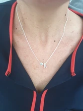 SMJEL-collar con inicial de corazón pequeño para mujer, Gargantilla con nombre de letra personalizada, joyería para mujer, accesorio de regalo