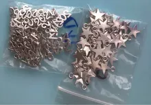 WYSIWYG 40pcs 11x8mm 3 Colors Tiny Star Charm Star Pendant For Jewelry Making