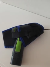 Bolsa portabrocas Holst, herramienta inalámbrica para taladro de 12v, bolsa de herramientas de cintura