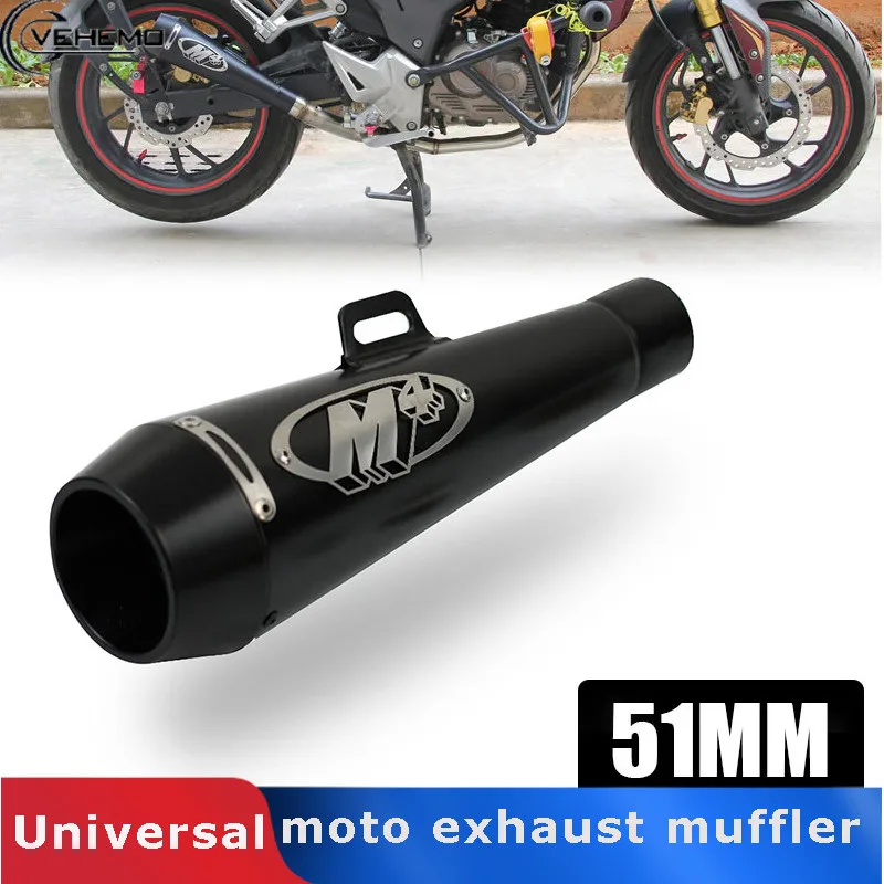 

Stable Motorcycle Exhaust Db Killer Modified Pipe 51mm Side Row Lifting Ear Scooter Refit Motobike Motorcycle Exhaust Muffler
