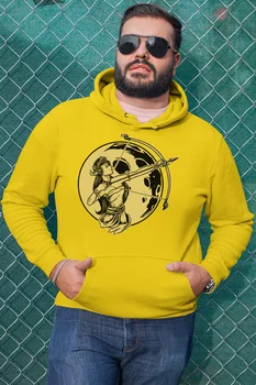 

Angemiel Wear Moon Male Archer Yellow Men 'S Hooded Sweatshirt