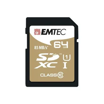

SDXC GB Emtec CL10 Gold + UHS-I 85 MB/s-blister
