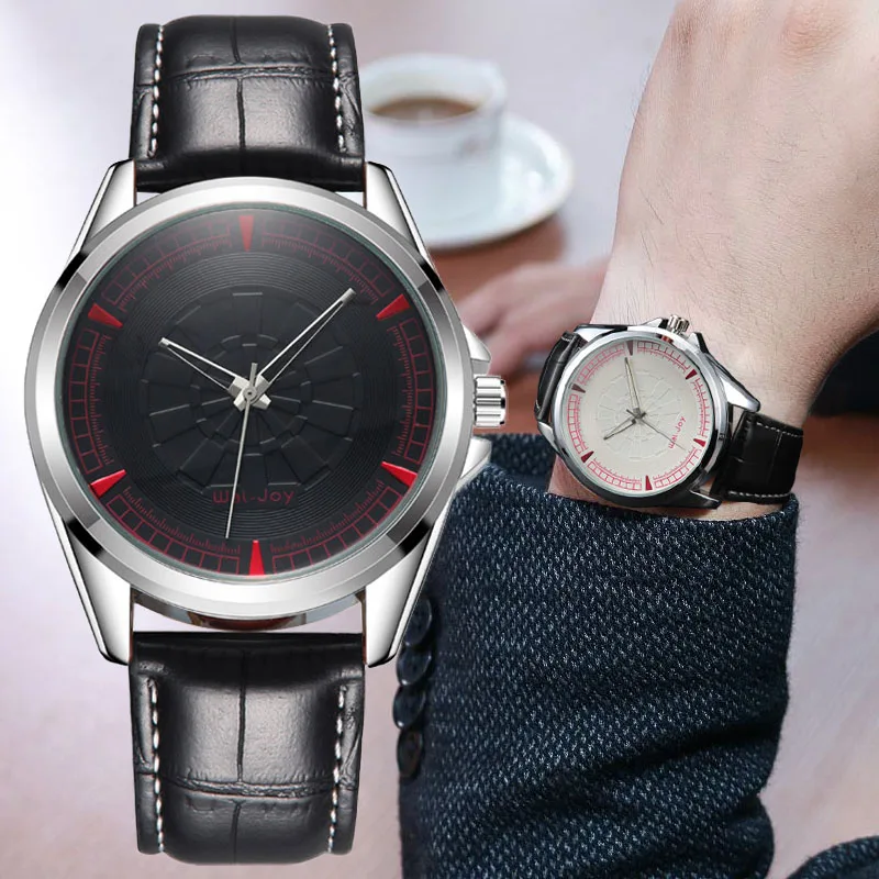 

WJ-8105 Wal-Joy Watch Men Luxury Fashion Leather Male Analog Quartz Watches Gift for Men Wristwatch reloj hombre erkek kol saati