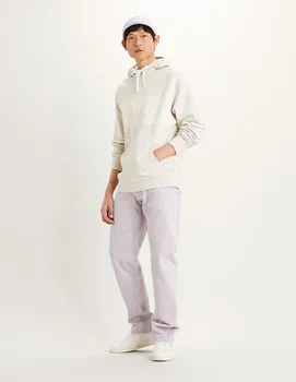 

Levi's brand sweatshirt®For men with cap, colorblock in beig tone and front embroidery