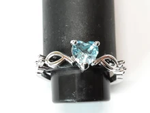 Huitan-Anillo de corazón sencillo para mujer, anillos de dedo bonitos para mujer, regalo de cumpleaños romántico para novia, joyería de piedra circonio de moda