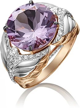 

Yuz platinum ring with Topaz and amethyst from combined gold