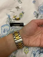 Correa de acero inoxidable para apple watch, pulsera de 44mm, serie Iwatch 5 4 3 2 1, accesorios de 38MM, 40MM, 42MM